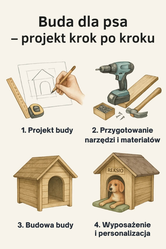 projekt budy dla psa krok po kroku