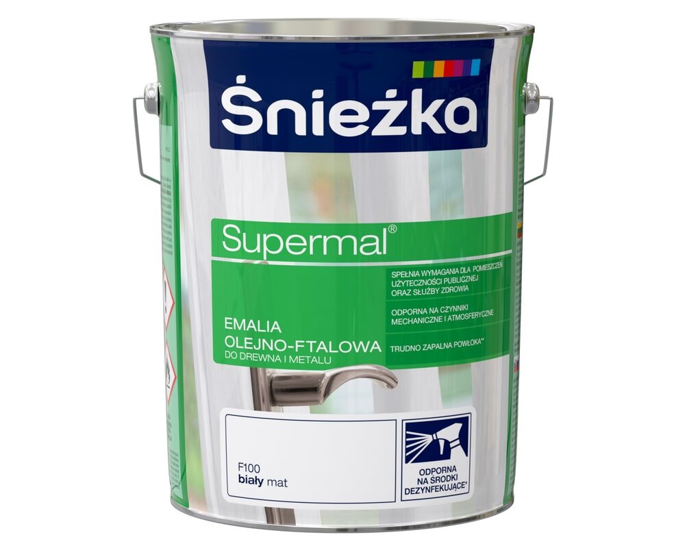 biała farba olejno-ftalowa w niebieskim kolorze 