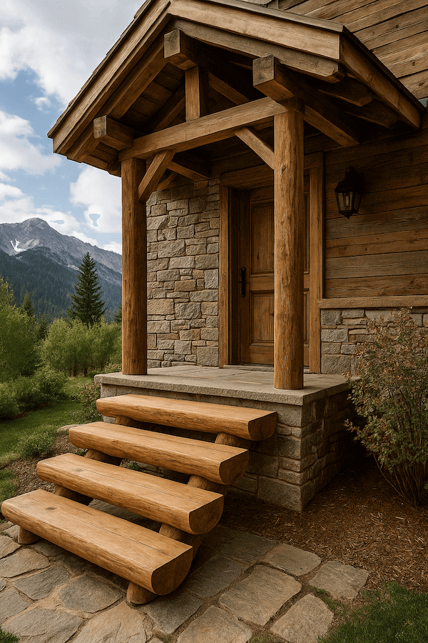 inspiracje na schody zewnętrzne do góralskiego domu inspiracje na schody zewnętrzne do góralskiej chaty