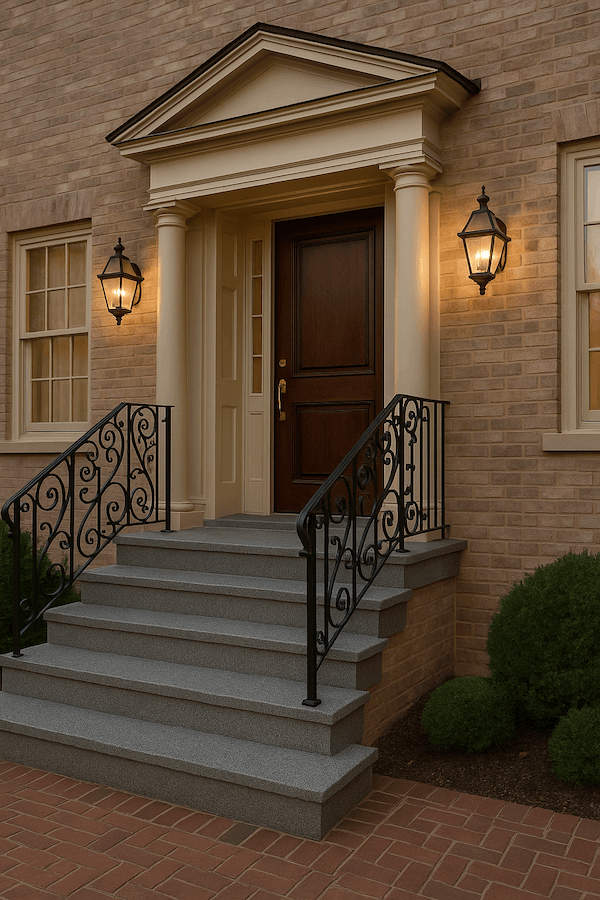 schody wejściowe do domu z granitu schody zewnętrzne granitowe