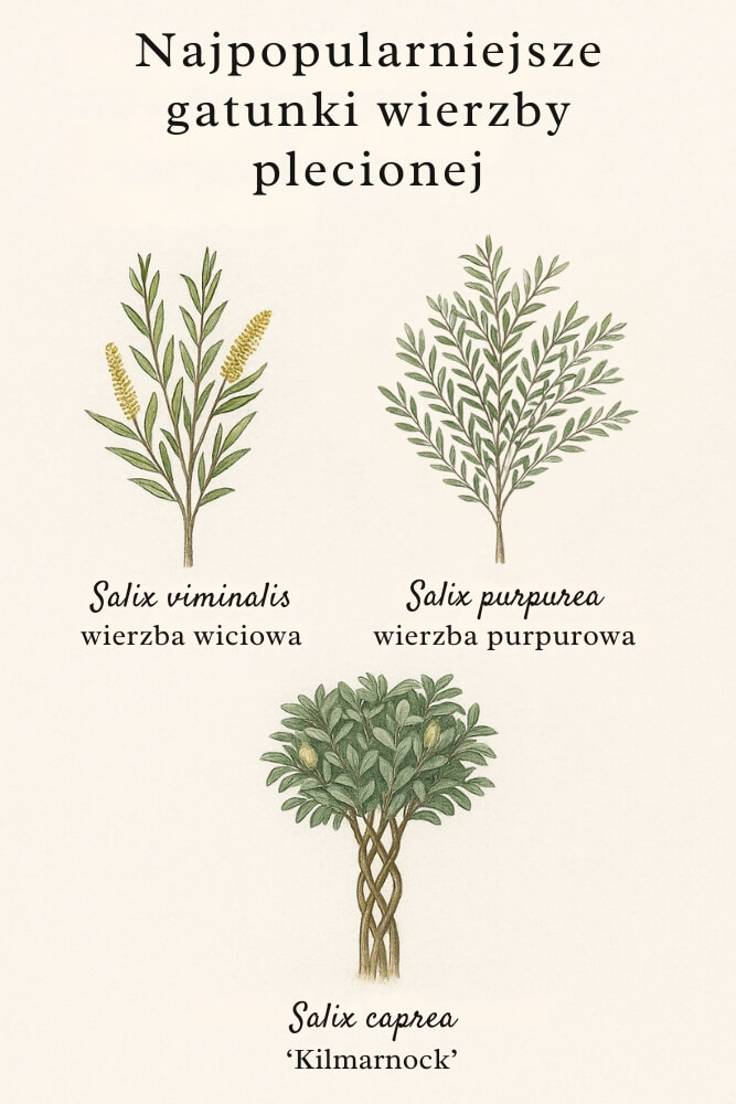 wierzba pleciona - uprawa różnych gatunków