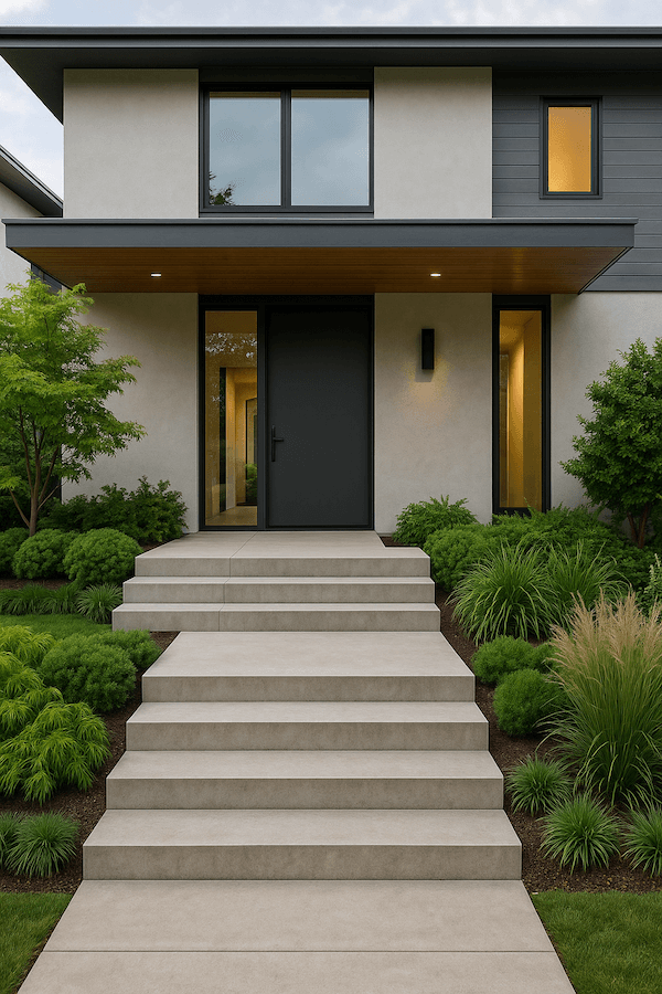 inspiracje na schody zewnętrzne wejściowe w nowoczesnych domach inspiracje na schody zewnętrzne do nowoczesnych domów