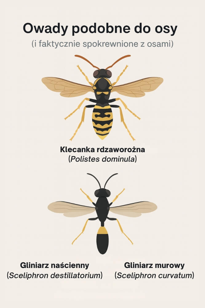 infografika – owad podobny do osy owad podobny do osy - infografika