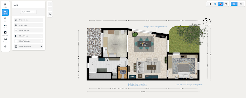 programy do projektowania wnętrz - floorplanner 