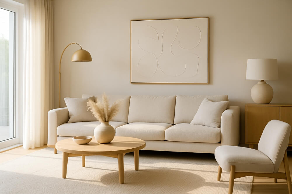 salon w stylu quiet luxury