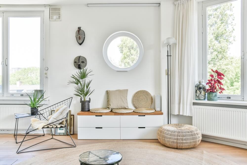 aranżacja salonu w stylu boho