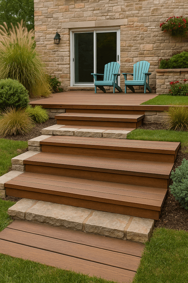 inspiracje na schody zewnętrzne na tarasie inspiracje na schody zewnętrzne tarasowe