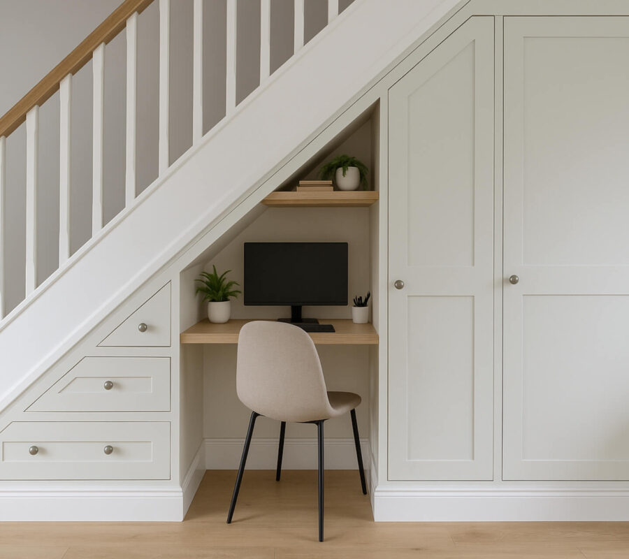 Szafki pod schody – 12 pomysłów na zabudowę