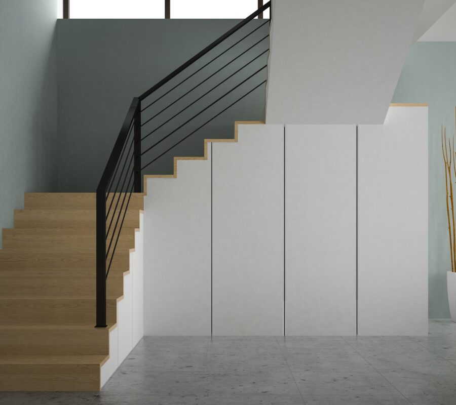 Zabudowy pod schodami – 14 pomysłów na pustą przestrzeń