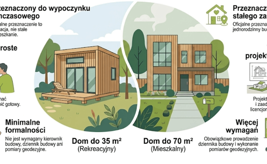 Domy bez pozwolenia do 70 m² 
