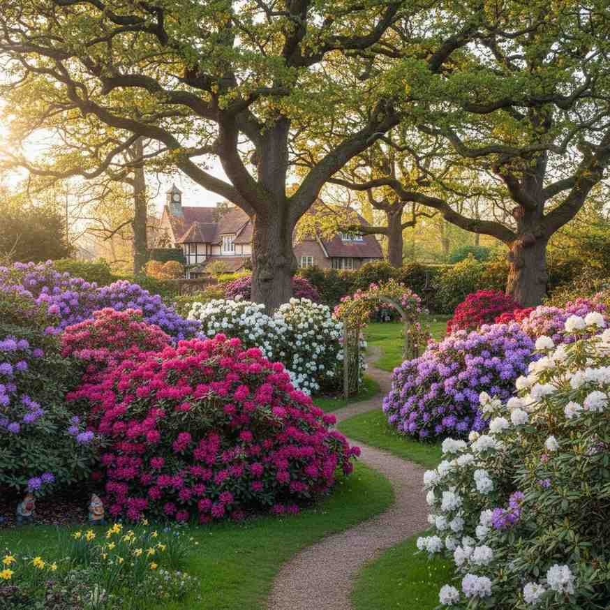 co posadzić obok rododendrona - gatunki drzewa co posadzić obok rododendrona - drzewa liściaste