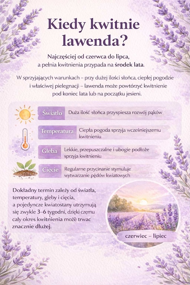 kiedy kwitnie lawenda - miesiąc 
