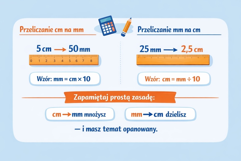 1 centymetr ile to milimetrów - zasada 