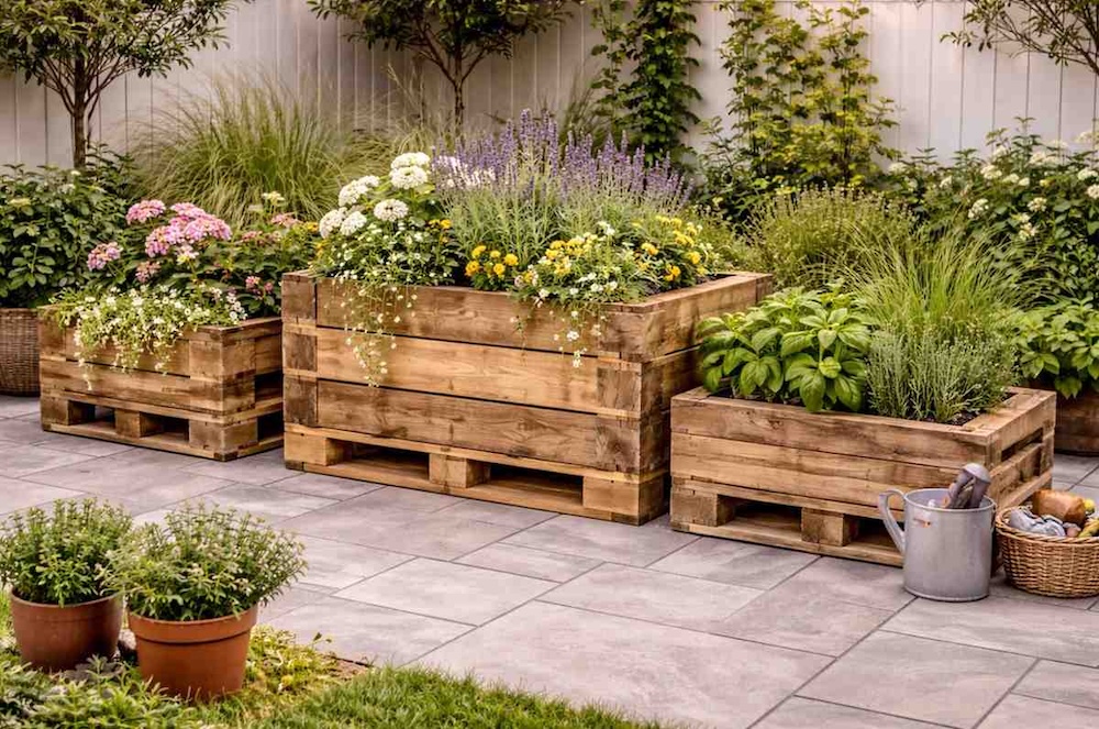 donice ogrodowe z palet 