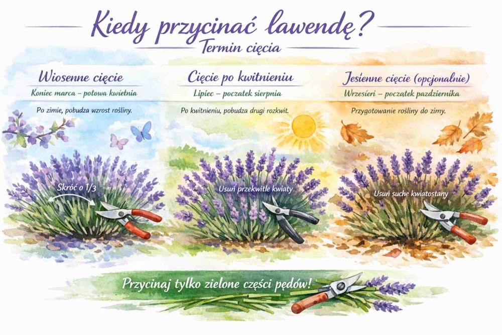 lawenda kiedy przycinać - data 