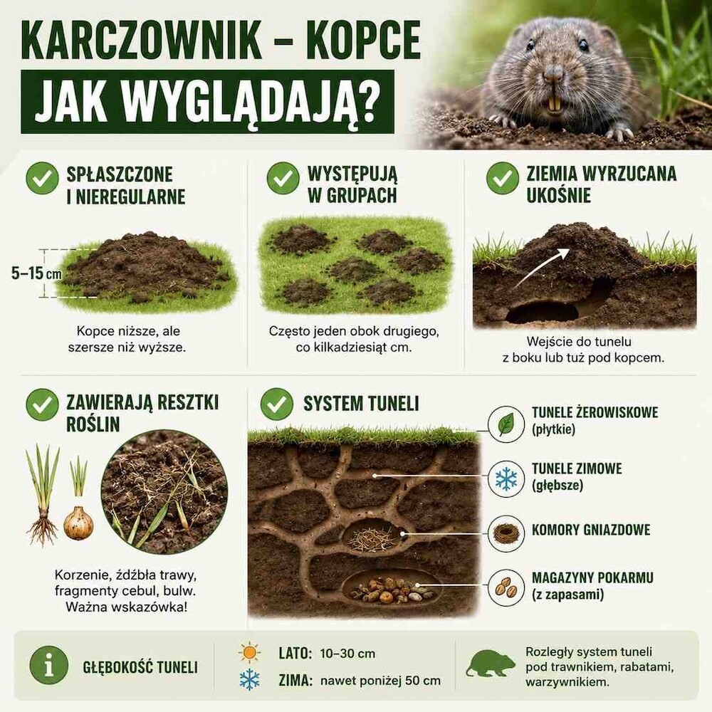 karczownik kopce - charakterystyka 