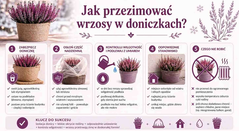 wrzosy w doniczce - jak przezimować 