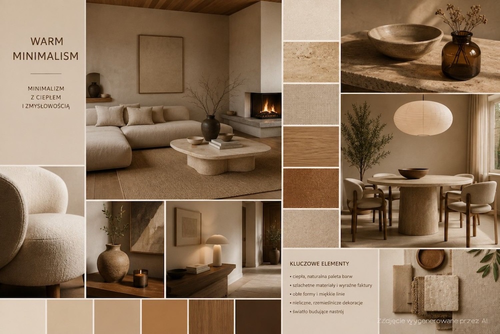 estetyka warm minimalism 